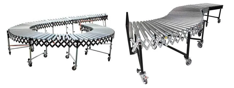 flexible gravity roller conveyor layout