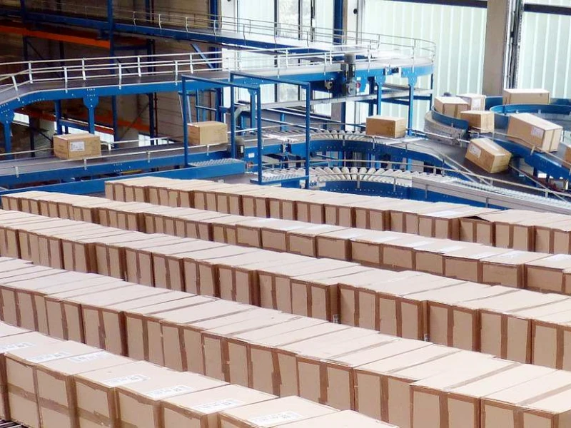 Logistic Belt Conveyor and Roller Conveyor System