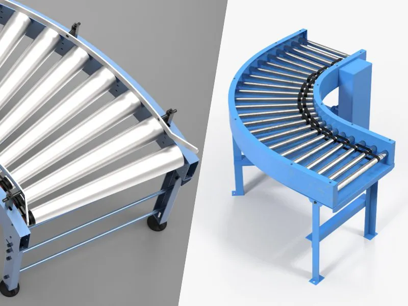Curved Roller Conveyor