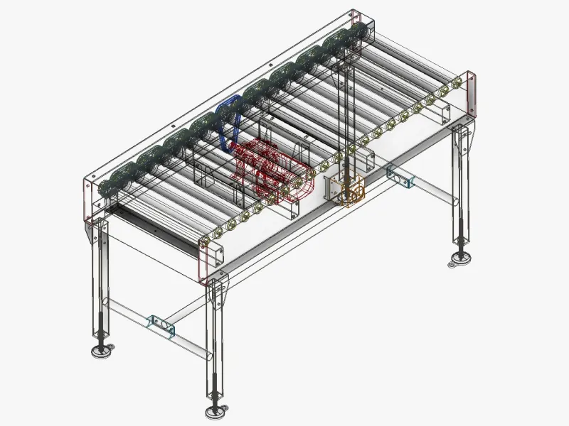 Heavy Duty Powered Roller Conveyor